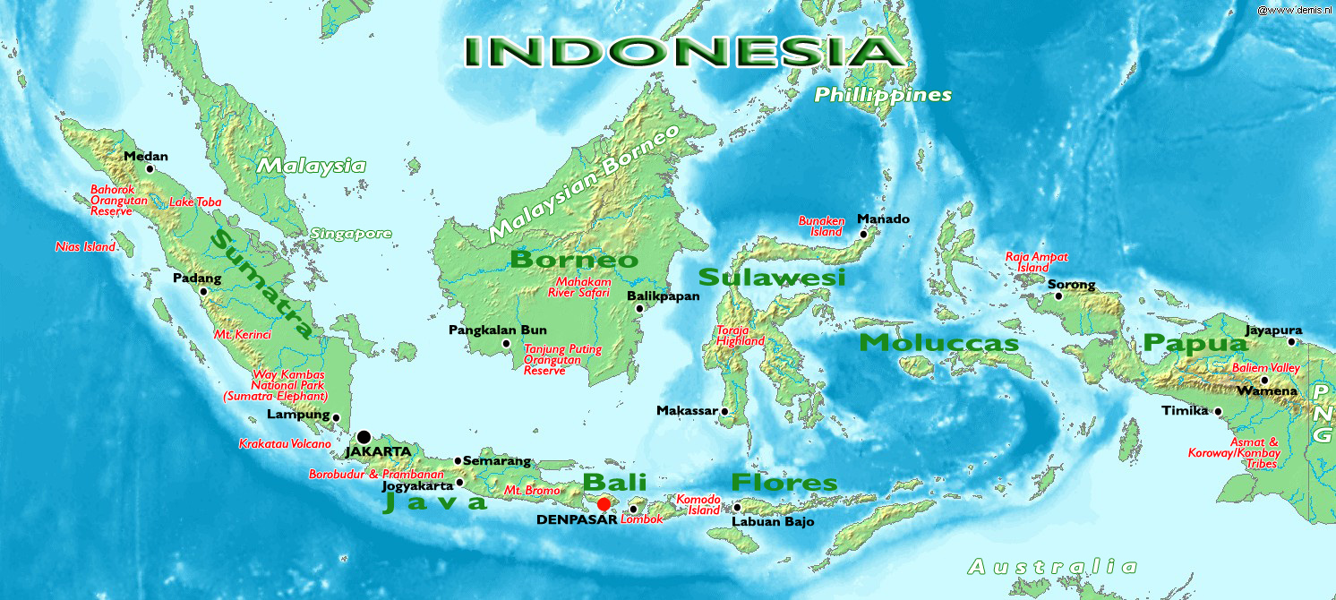 peta pulau Indonesia